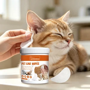 60PCS Pet Ear Cleaning Wipes Cats & Dogs