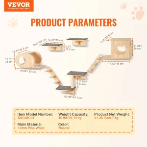 Wall Mounted Cat Shelves