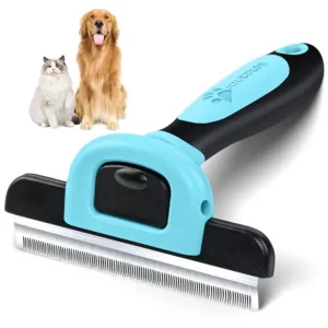 Pet Grooming Brush, Deshedding Tool for Dogs and Cats