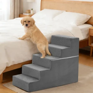3-5 Step Right Angled Foam Dog Stairs